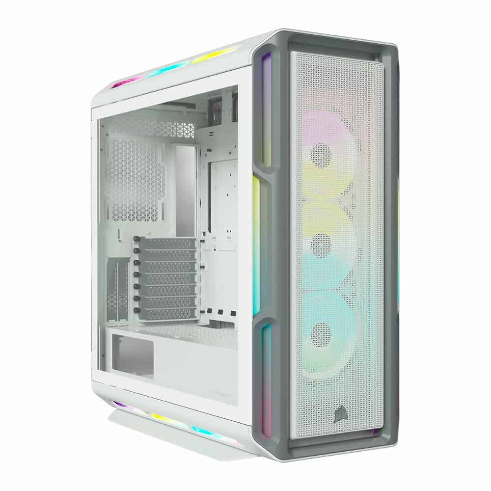 Corsair iCUE 5000T RGB White Mid Tower Tempered Glass PC Gaming Case